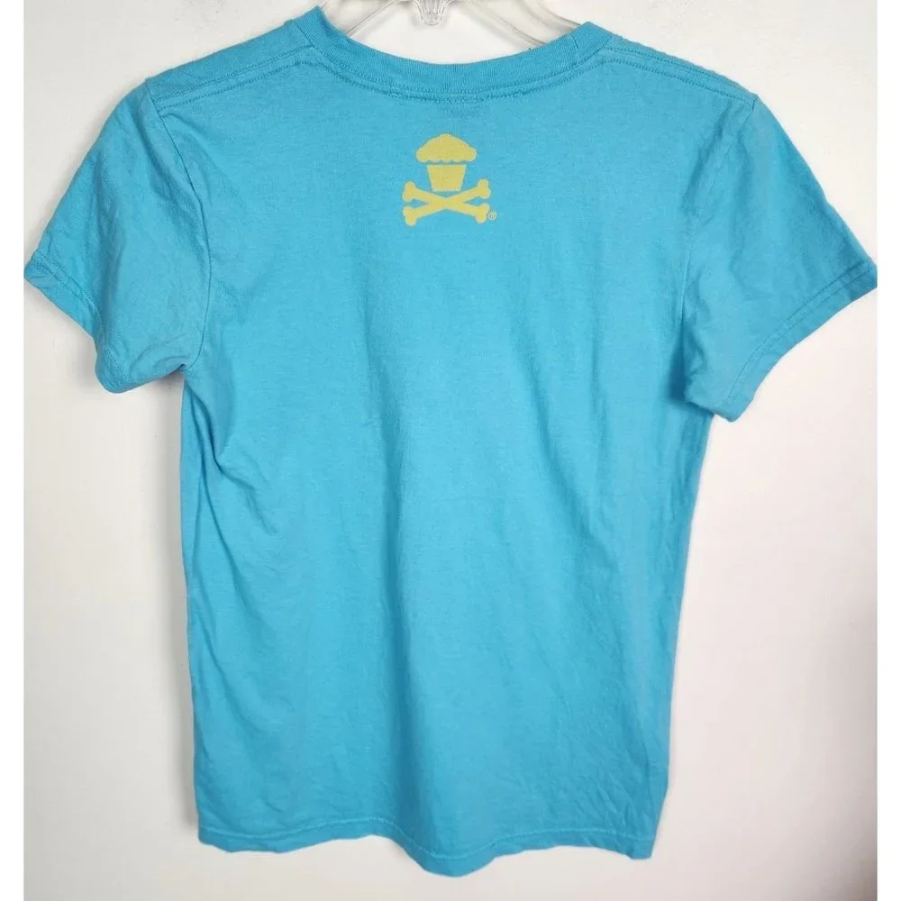 Johnny Cupcakes Youth Sz. L Blue & Yellow Graphic T Shirt - Picture 5 of 5